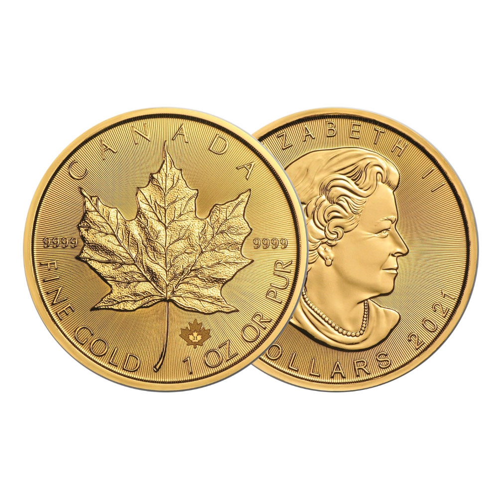2021 1온스 골드 메이플 리프 불리온 주화(Coin) 50$(CAD)