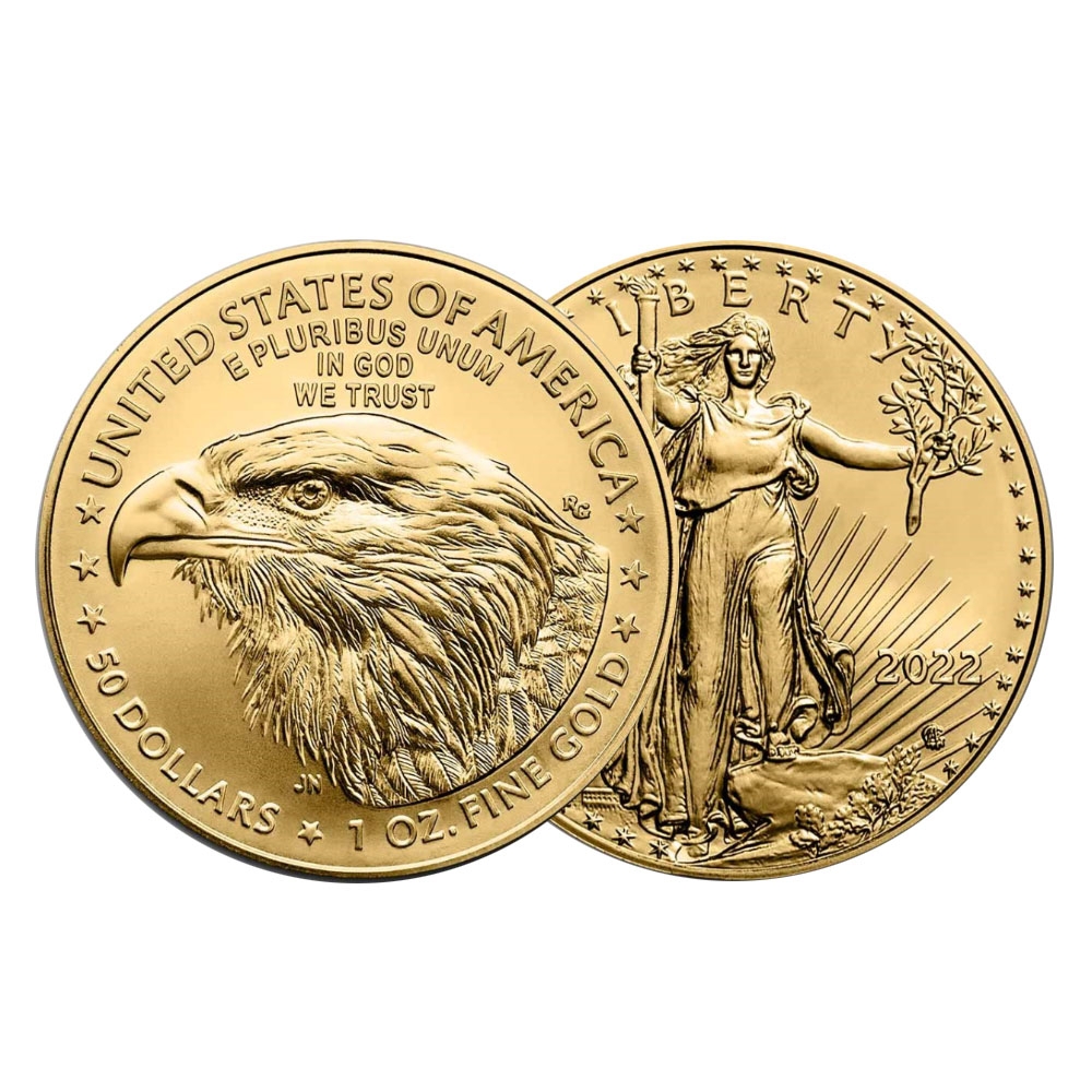 2022 1온스 아메리칸 골드 이글 불리온 주화(Coin) 50$(USD) - 22k